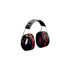 Casque antibruit Peltor H540A noir et rouge avec serre-tête profilé