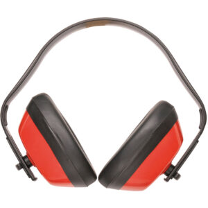 Casque antibruit Portwest PW40 rouge, protection auditive conçue sans métal