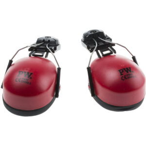 Casque antibruit RS PRO rouge à coquilles pour la protection auditive