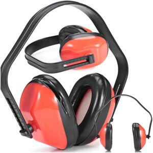 Casque antibruit avec oreillettes enveloppantes et bandeau réglable pour le travail
