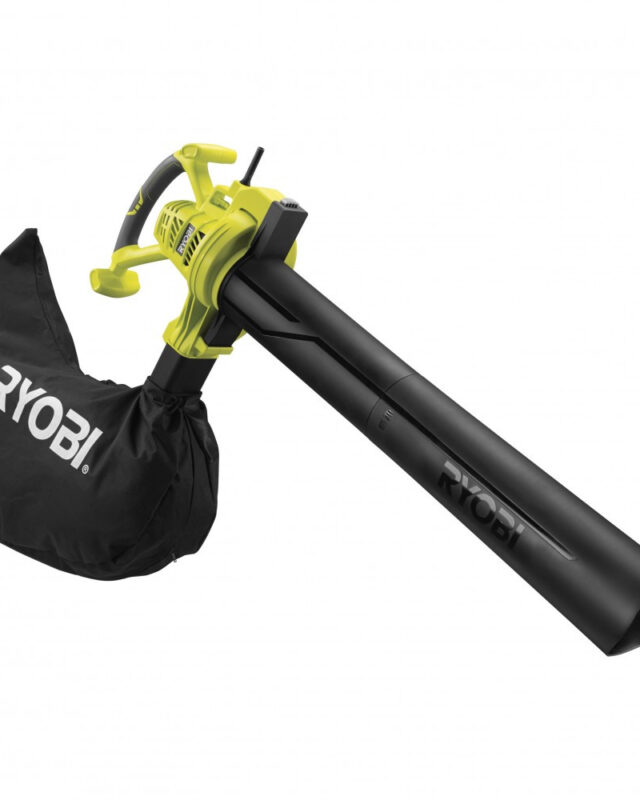 Aspirateur souffleur broyeur RYOBI RBV3000CSV avec sac de collecte et buse plate