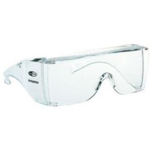 Surlunettes Honeywell Armamax100 avec écran incolore en polycarbonate et branches courbées
