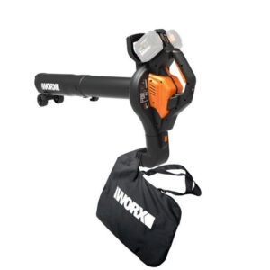 Aspirateur souffleur broyeur Worx sur batterie avec sac collecteur